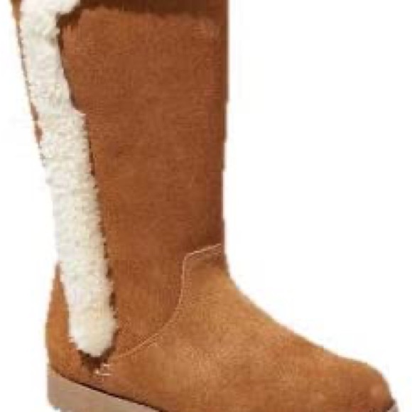 Universal Thread Carmel Brown Suede Tall Faux Fur Boot - Picture 3 of 9